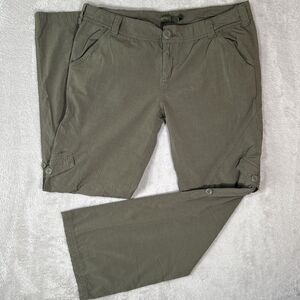 prAna Pants Women's 14 Green Bootcut Cargo Pocket Outdoor Lightweight Pants